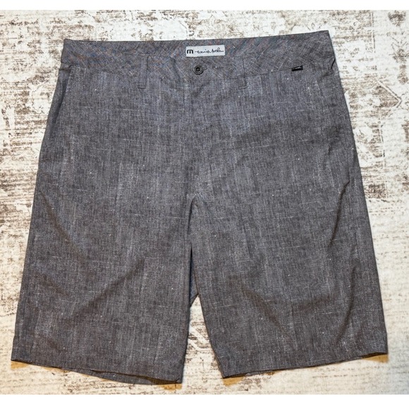 TravisMathew Other - TravisMathew Mens Gray Heather Stretch Golf Shorts Size 36 71085-00